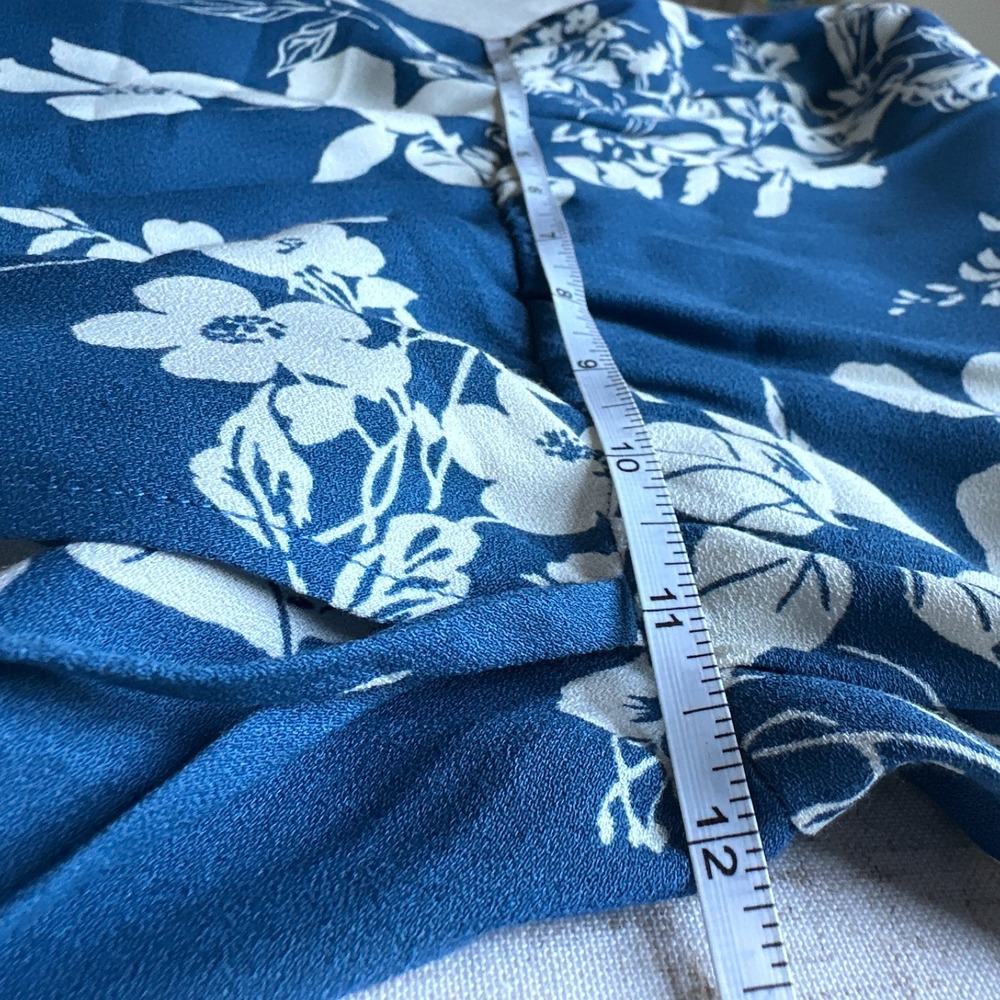 NWT Reformation Truett Dress Cyanotype Blue Floral Size 2 - Picture 7 of 8